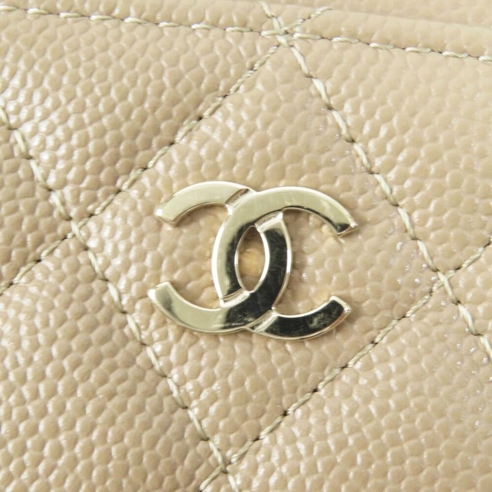 CHANEL Authentic Cream Caviar Leather Wallet - Picture 11 of 11